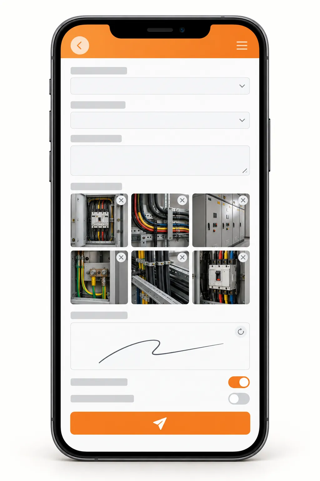 Field Service Report App, concept image 3